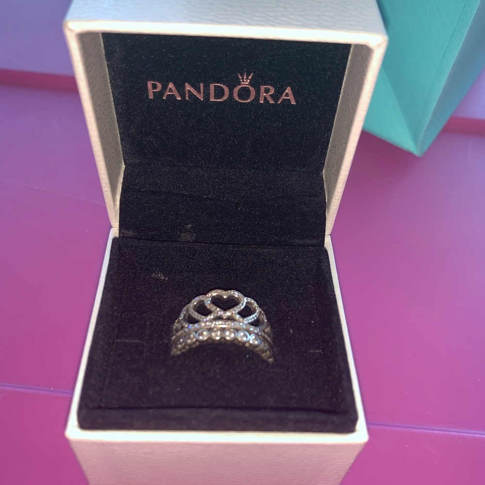 Two Seperate Pandora princess rings!